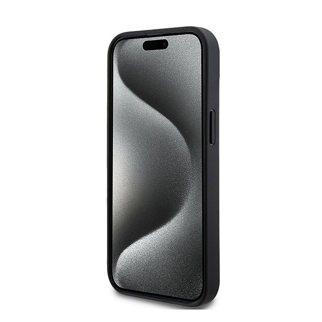 Husa premium pentru  iPhone 15 DKNY Pattern Energy - Negru gri