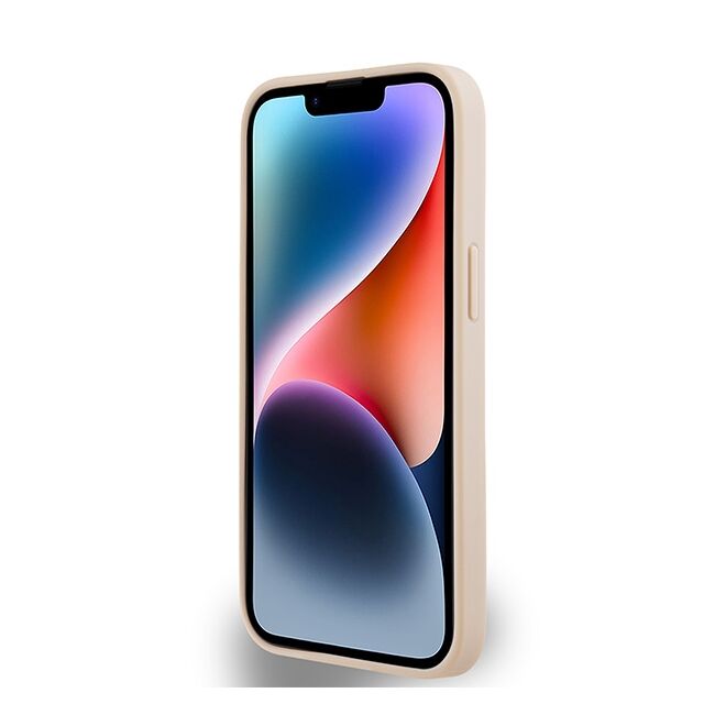 Husa premium pentru  iPhone 15 DKNY Pattern Energy - Roz