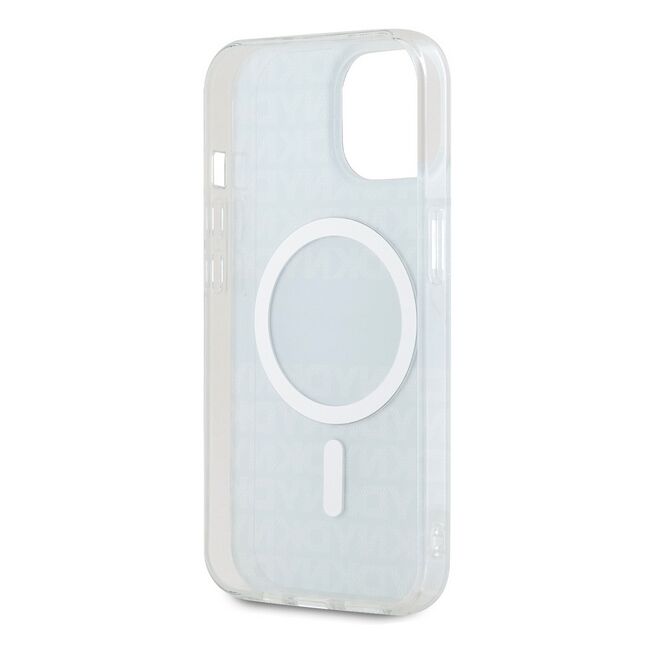 Husa premium pentru  iPhone 15 DKNY Urban compatibila MagSafe - Albastru inchis