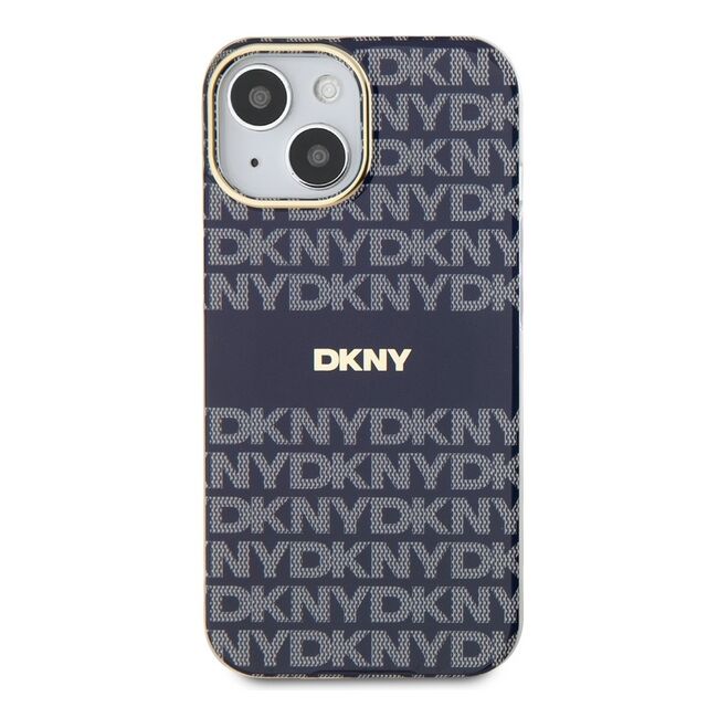 Husa premium pentru  iPhone 15 DKNY Urban compatibila MagSafe - Albastru inchis