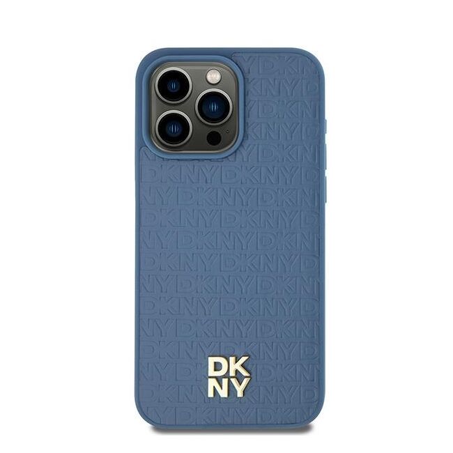 Husa premium pentru  iPhone 15 DKNY Urban compatibila MagSafe - Albastru