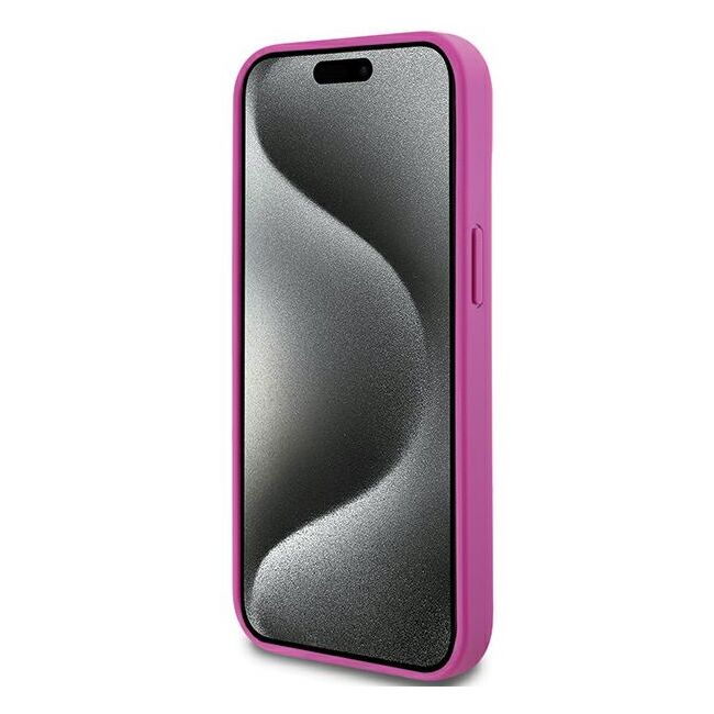 Husa premium pentru  iPhone 15 DKNY Urban compatibila MagSafe - Fucsia