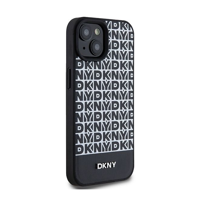 Husa premium pentru  iPhone 15 DKNY Urban compatibila MagSafe - Gri carbon