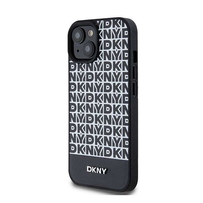 Husa premium pentru  iPhone 15 DKNY Urban compatibila MagSafe - Gri carbon