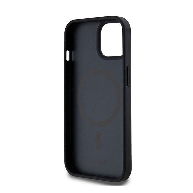 Husa premium pentru  iPhone 15 DKNY Urban compatibila MagSafe - Gri carbon