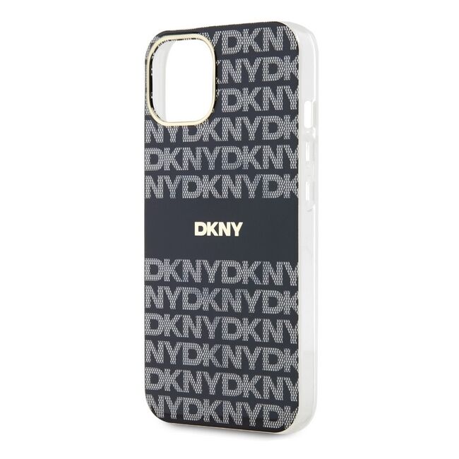 Husa premium pentru  iPhone 15 DKNY Urban compatibila MagSafe - Gri inchis mat