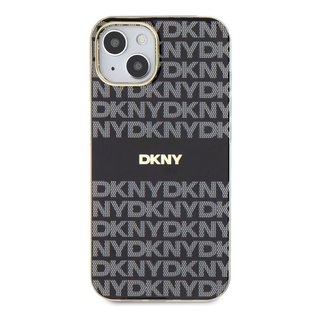 Husa premium pentru  iPhone 15 DKNY Urban compatibila MagSafe - Gri inchis mat