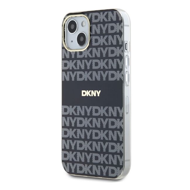Husa premium pentru  iPhone 15 DKNY Urban compatibila MagSafe - Gri inchis mat