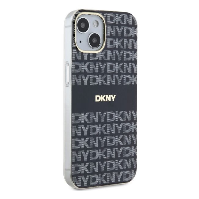Husa premium pentru  iPhone 15 DKNY Urban compatibila MagSafe - Gri inchis mat