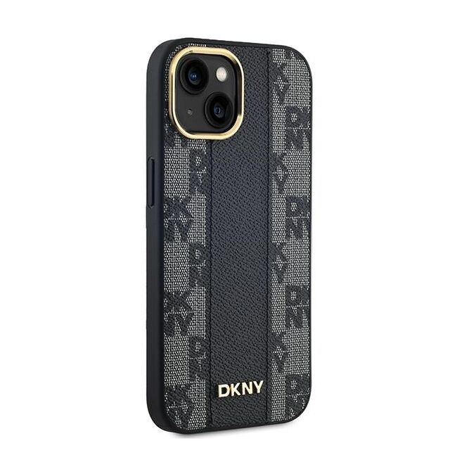 Husa premium pentru  iPhone 15 DKNY Urban compatibila MagSafe - Gri inchis