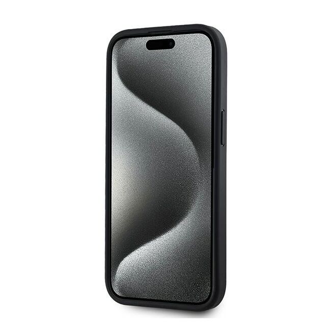 Husa premium pentru  iPhone 15 DKNY Urban compatibila MagSafe - Gri inchis