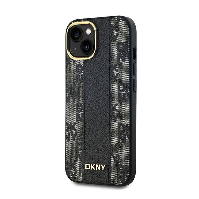 Husa premium pentru  iPhone 15 DKNY Urban compatibila MagSafe - Gri inchis
