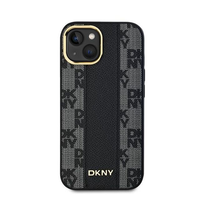 Husa premium pentru  iPhone 15 DKNY Urban compatibila MagSafe - Gri inchis