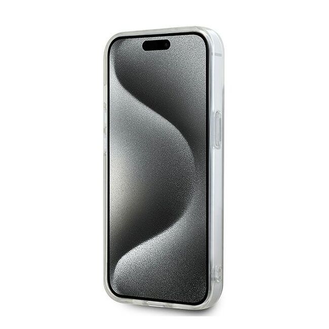 Husa premium pentru  iPhone 15 DKNY Urban compatibila MagSafe - Gri maur