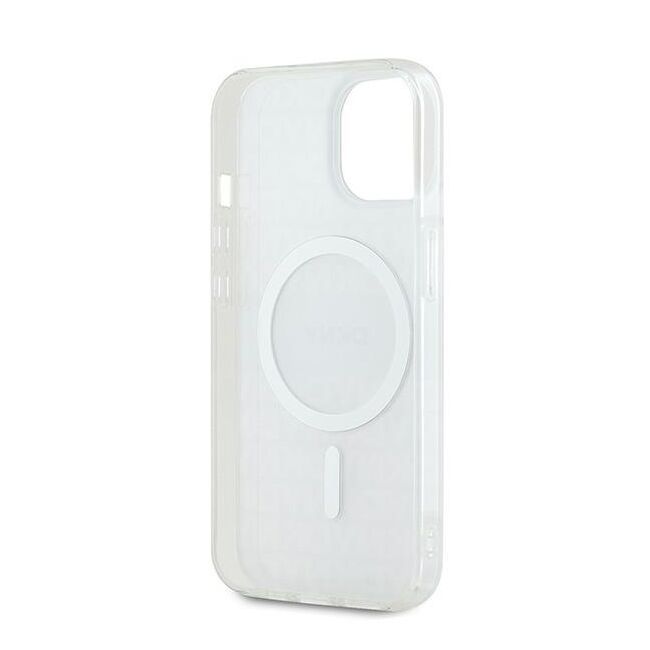 Husa premium pentru  iPhone 15 DKNY Urban compatibila MagSafe - Gri maur