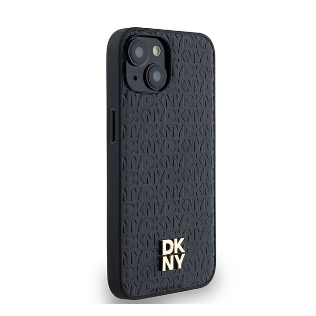 Husa premium pentru  iPhone 15 DKNY Urban compatibila MagSafe - Negru denim