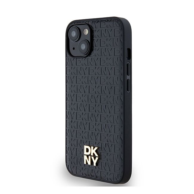 Husa premium pentru  iPhone 15 DKNY Urban compatibila MagSafe - Negru denim