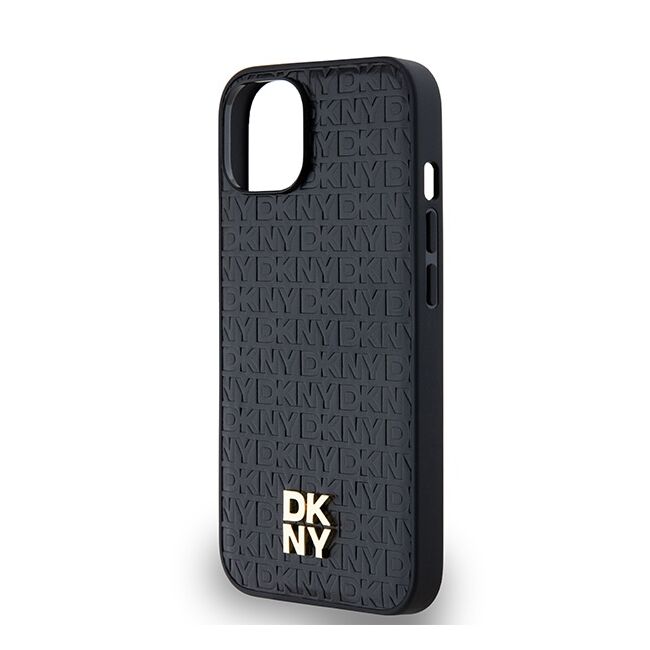 Husa premium pentru  iPhone 15 DKNY Urban compatibila MagSafe - Negru denim