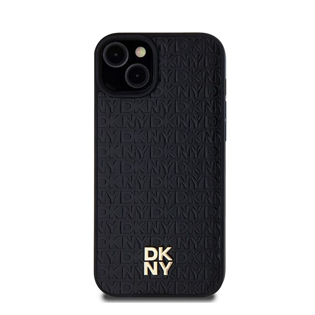 Husa premium pentru  iPhone 15 DKNY Urban compatibila MagSafe - Negru