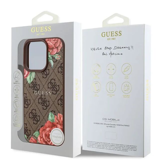 Husa premium pentru  iPhone 16 Pro Max compatibila MagSafe Guess Luxury Series - Multicolor