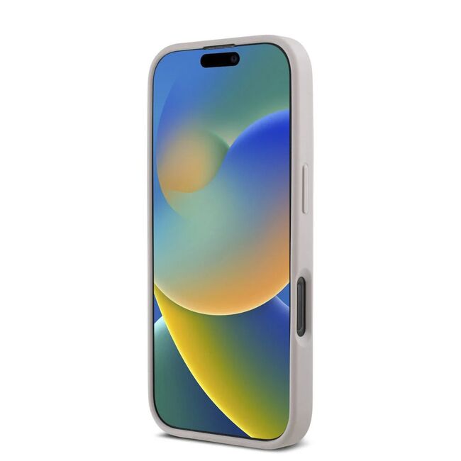 Husa premium pentru  iPhone 16 Pro compatibila MagSafe Guess Luxury Series - Crem