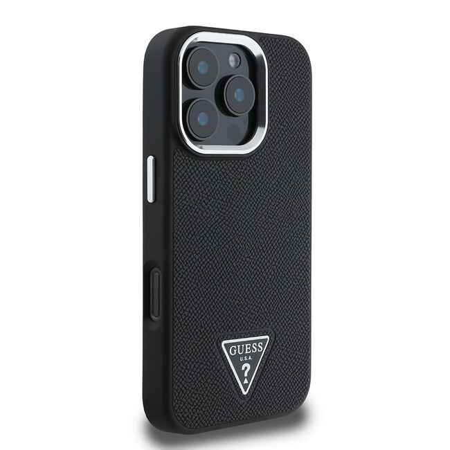 Husa premium pentru  iPhone 16 Pro compatibila MagSafe Guess Luxury Series - Negru denim