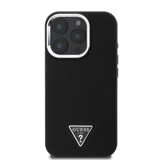 Husa premium pentru  iPhone 16 Pro compatibila MagSafe Guess Luxury Series - Negru denim
