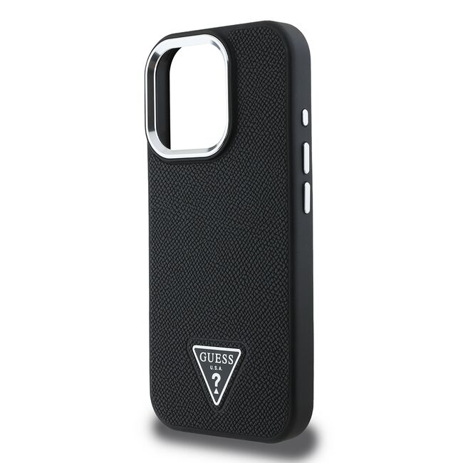 Husa premium pentru  iPhone 16 Pro compatibila MagSafe Guess Luxury Series - Negru denim