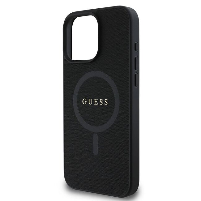 Husa premium pentru  iPhone 16 Pro compatibila MagSafe Guess Luxury Series - Negru denim