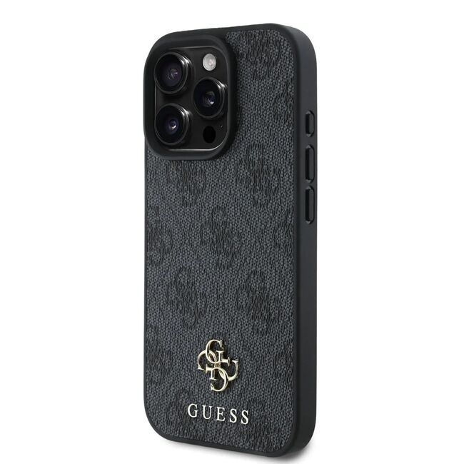 Husa premium pentru  iPhone 16 Pro compatibila MagSafe Guess Luxury Series - Negru royal
