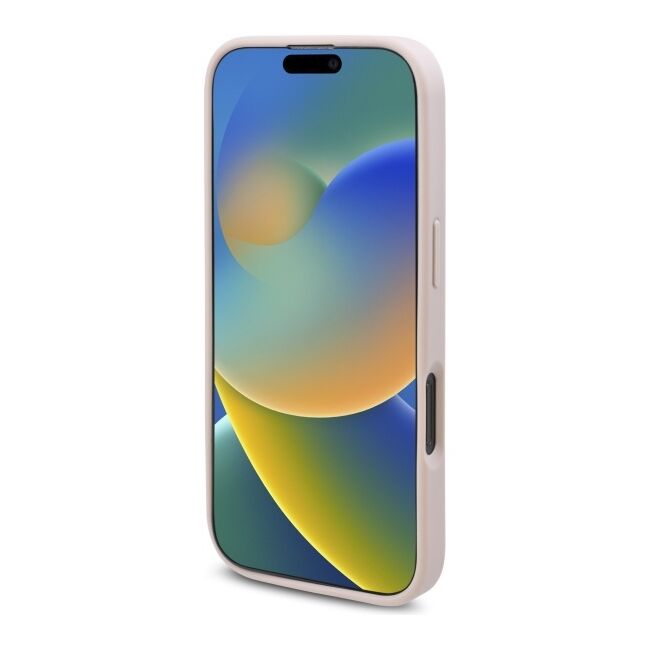 Husa premium pentru  iPhone 16 Pro compatibila MagSafe Guess Luxury Series - Roz neon