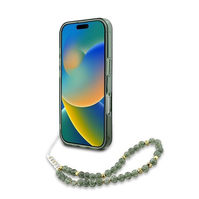 Husa premium pentru  iPhone 16 Pro compatibila MagSafe Guess Luxury Series - Verde