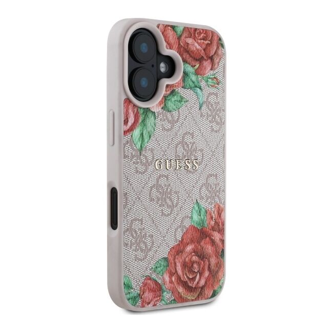 Husa premium pentru  iPhone 16 compatibila MagSafe Guess Luxury Series - Multicoloro