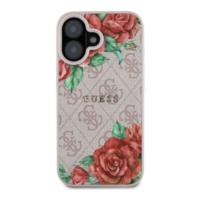 Husa premium pentru  iPhone 16 compatibila MagSafe Guess Luxury Series - Multicoloro
