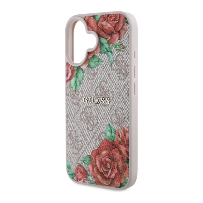 Husa premium pentru  iPhone 16 compatibila MagSafe Guess Luxury Series - Multicoloro