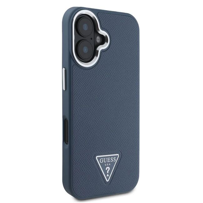 Husa premium pentru  iPhone 16 compatibila MagSafe Guess Luxury Series - Negru print