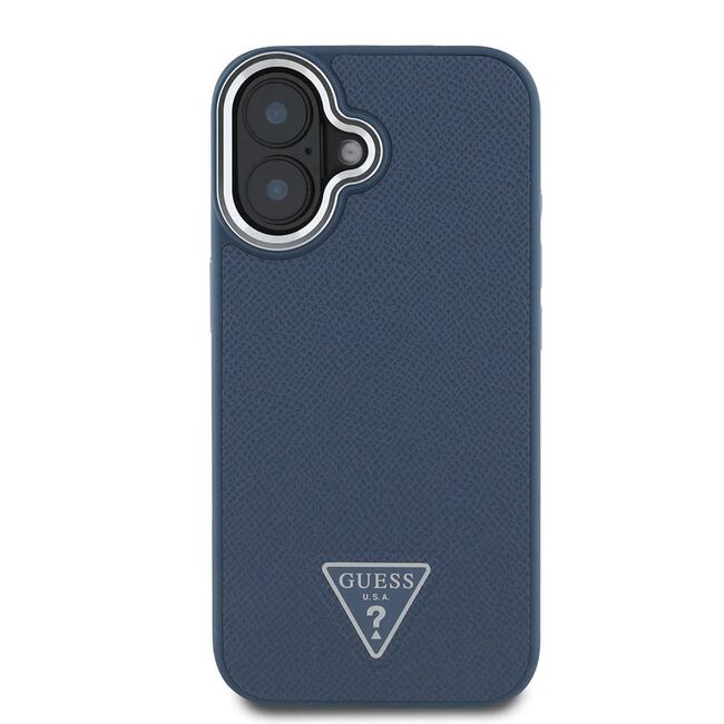 Husa premium pentru  iPhone 16 compatibila MagSafe Guess Luxury Series - Negru print