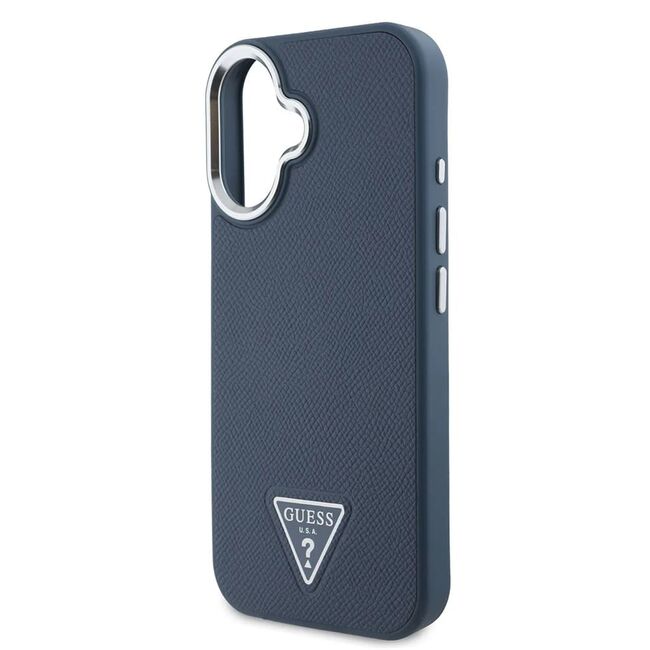 Husa premium pentru  iPhone 16 compatibila MagSafe Guess Luxury Series - Negru print