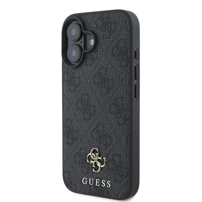 Husa premium pentru  iPhone 16 compatibila MagSafe Guess Luxury Series - Negru royal