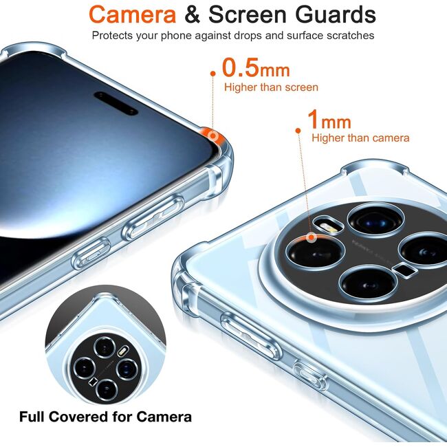 Husa pentru Honor Magic 7 Pro Slim Anti-Shock 1.5mm reinforced 4 corners, Transparent