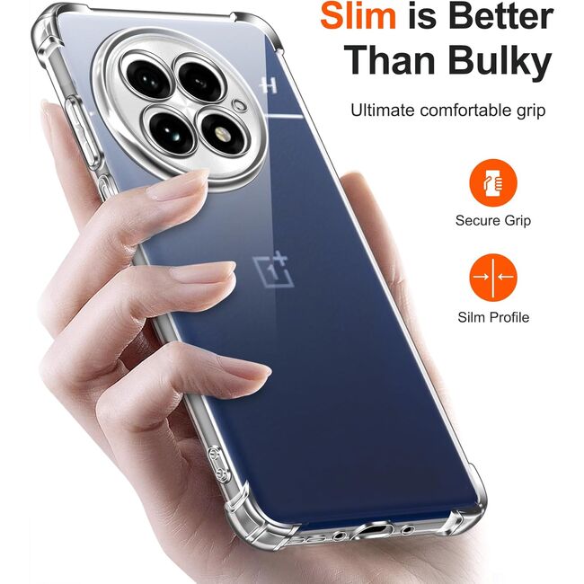 Husa pentru  OnePlus 13 Slim Anti-Shock 1.5mm reinforced 4 corners, Transparent
