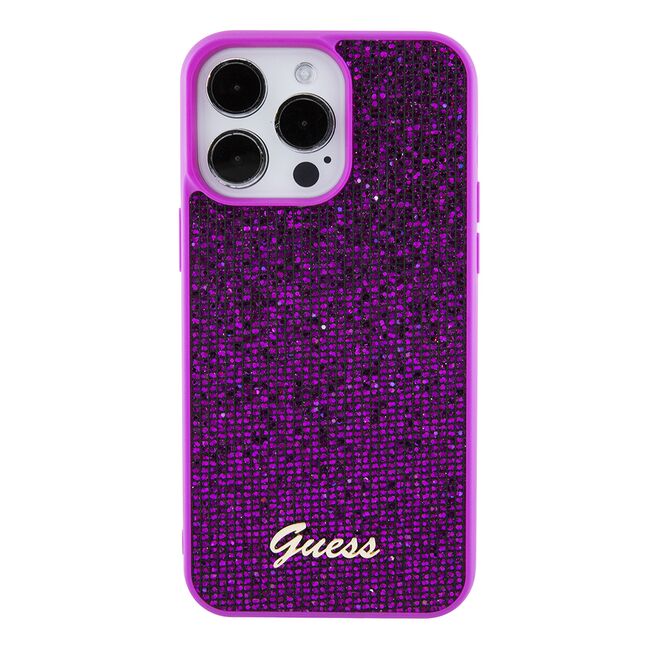 Husa premium  iPhone 15 Pro Max pentru Guess Elegance Series - Fucsia