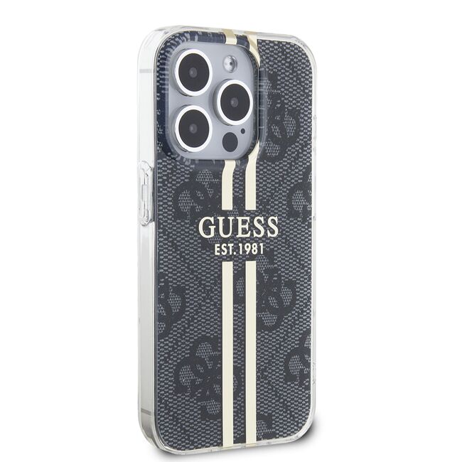 Husa premium  iPhone 15 Pro Max pentru Guess Elegance Series - Gri inchis