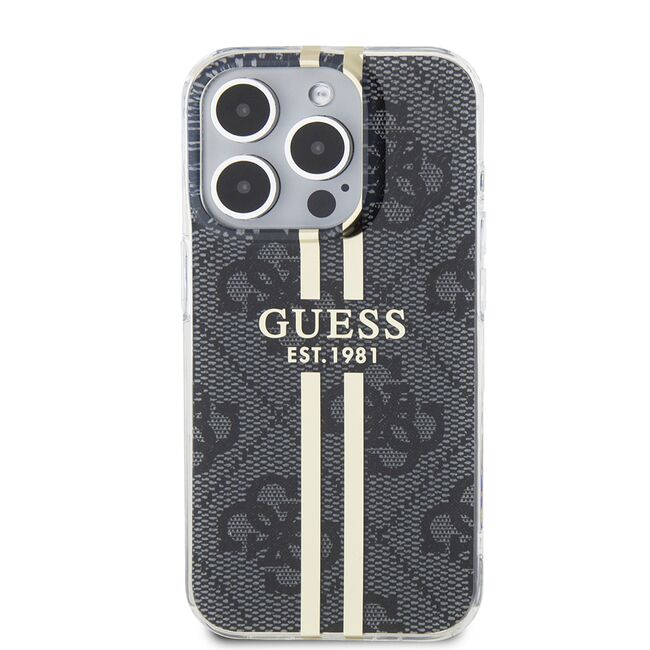 Husa premium  iPhone 15 Pro Max pentru Guess Elegance Series - Gri inchis