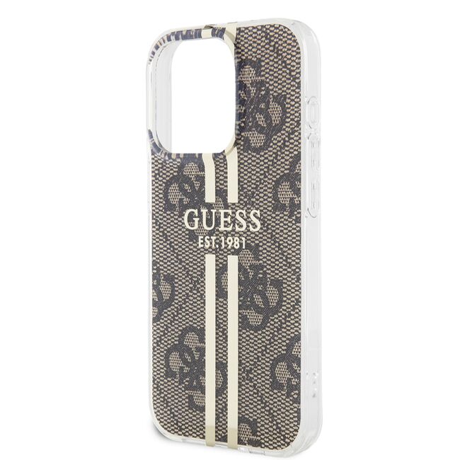 Husa premium  iPhone 15 Pro Max pentru Guess Elegance Series - Gri