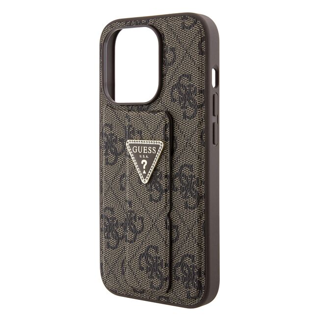 Husa premium  iPhone 15 Pro Max pentru Guess Elegance Series - Maro inchis