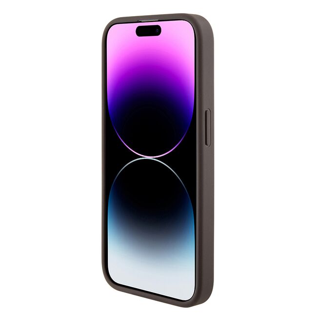 Husa premium  iPhone 15 Pro Max pentru Guess Elegance Series - Maro inchis