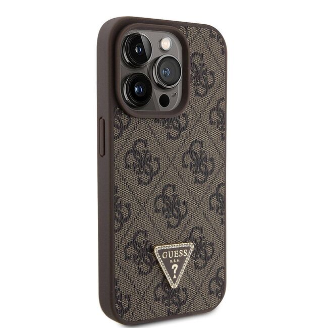 Husa premium  iPhone 15 Pro Max pentru Guess Elegance Series - Maro