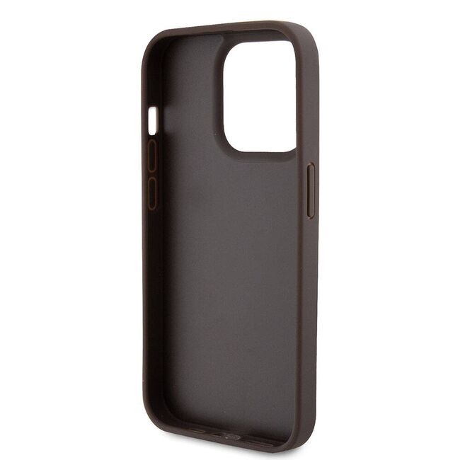 Husa premium  iPhone 15 Pro Max pentru Guess Elegance Series - Maro