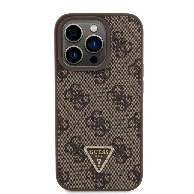 Husa premium  iPhone 15 Pro Max pentru Guess Elegance Series - Maro